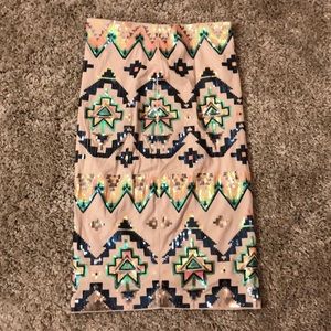 Express women's sequin skirt